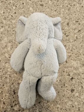Jellycat Pale Blue Elephant Plush Rattle Toy